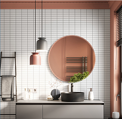 Beveled Round Frameless