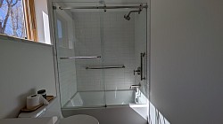 Barn Door Style Sliding Glass Shower
